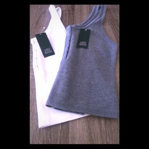 2 BNWT Ribbed Crop Top
